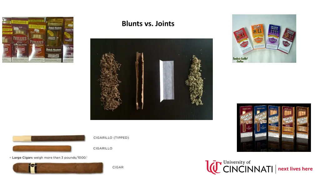 blunts vs joints