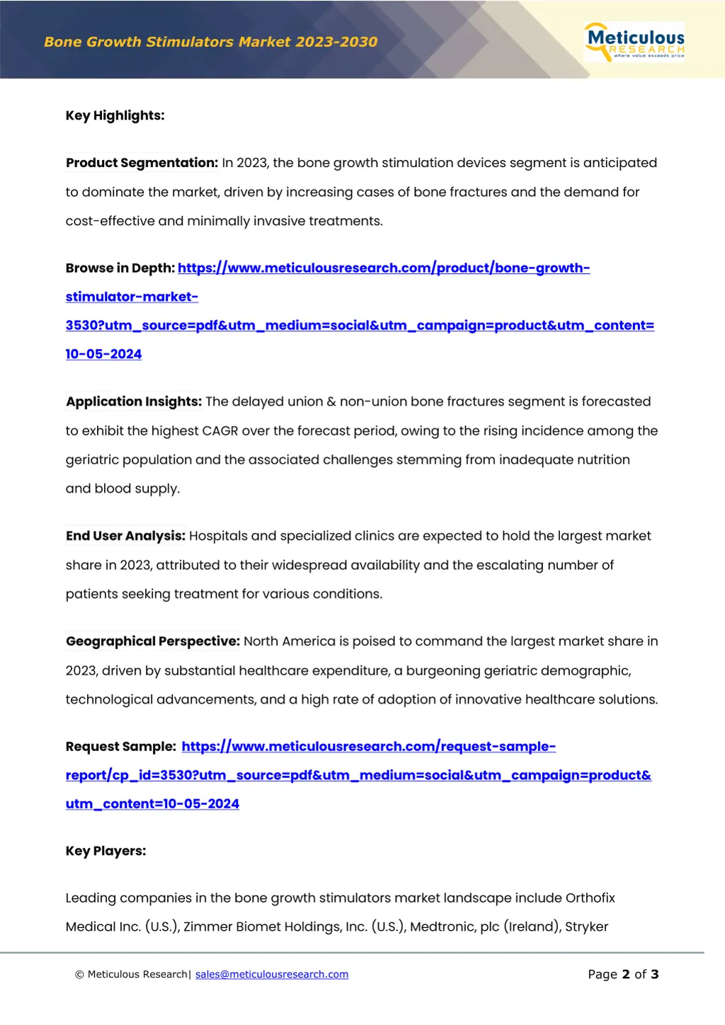 bone growth stimulators market 2023 2030 1