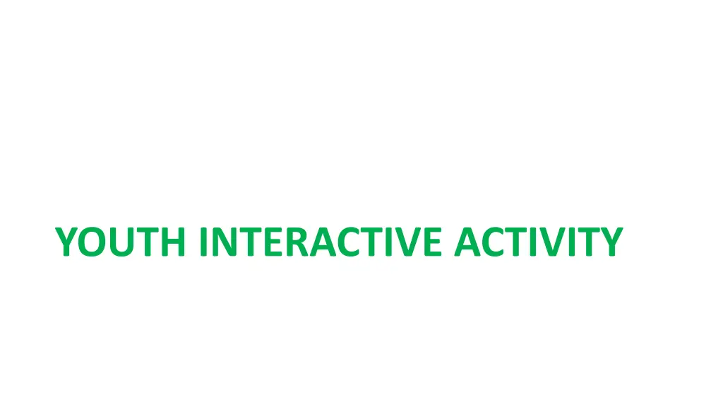 youth interactive activity