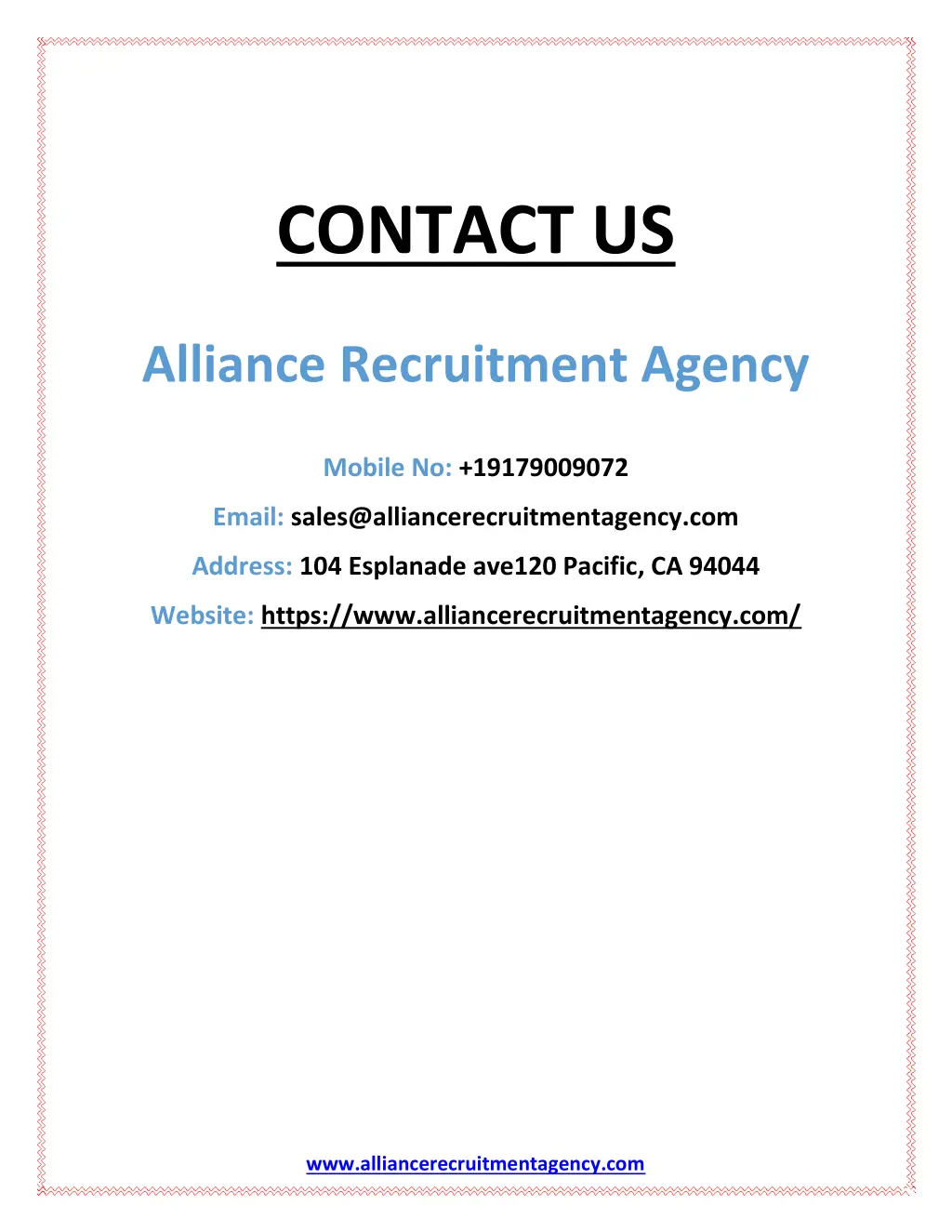 contact us