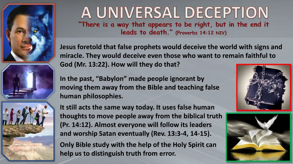jesus foretold that false prophets would deceive