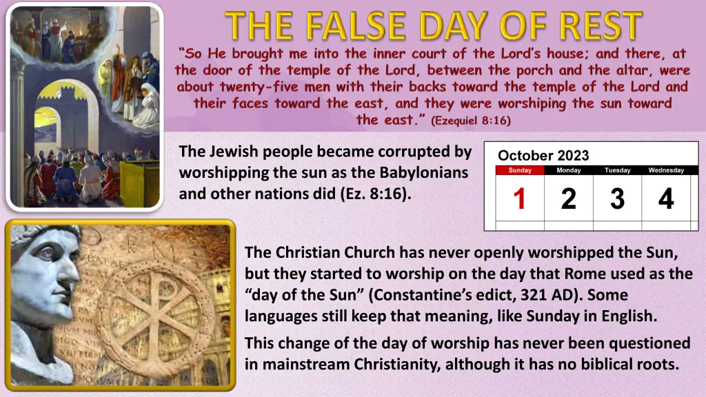 the jewish people became corrupted by worshipping