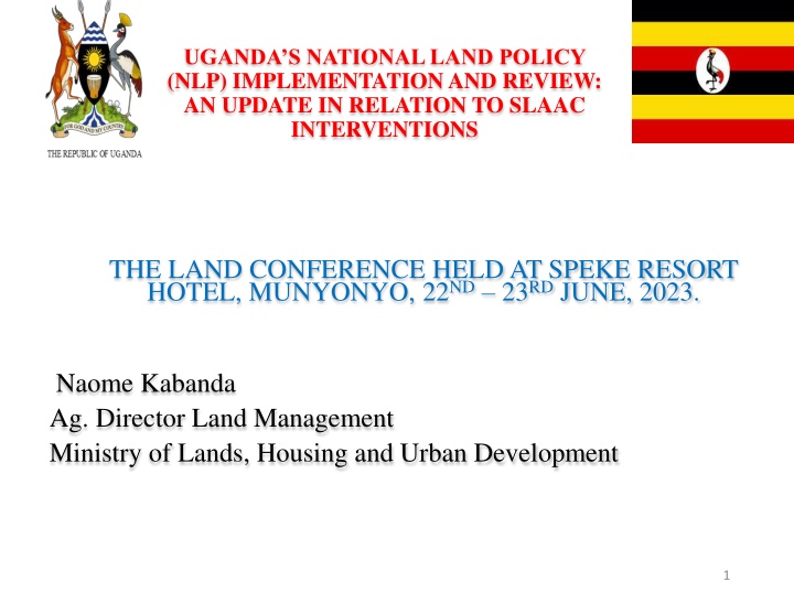uganda s national land policy nlp implementation