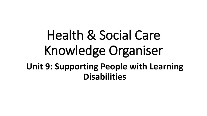 health social care health social care knowledge