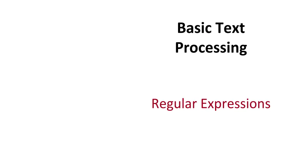 basic text processing 1