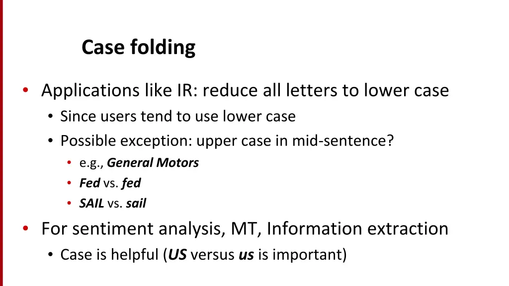 case folding