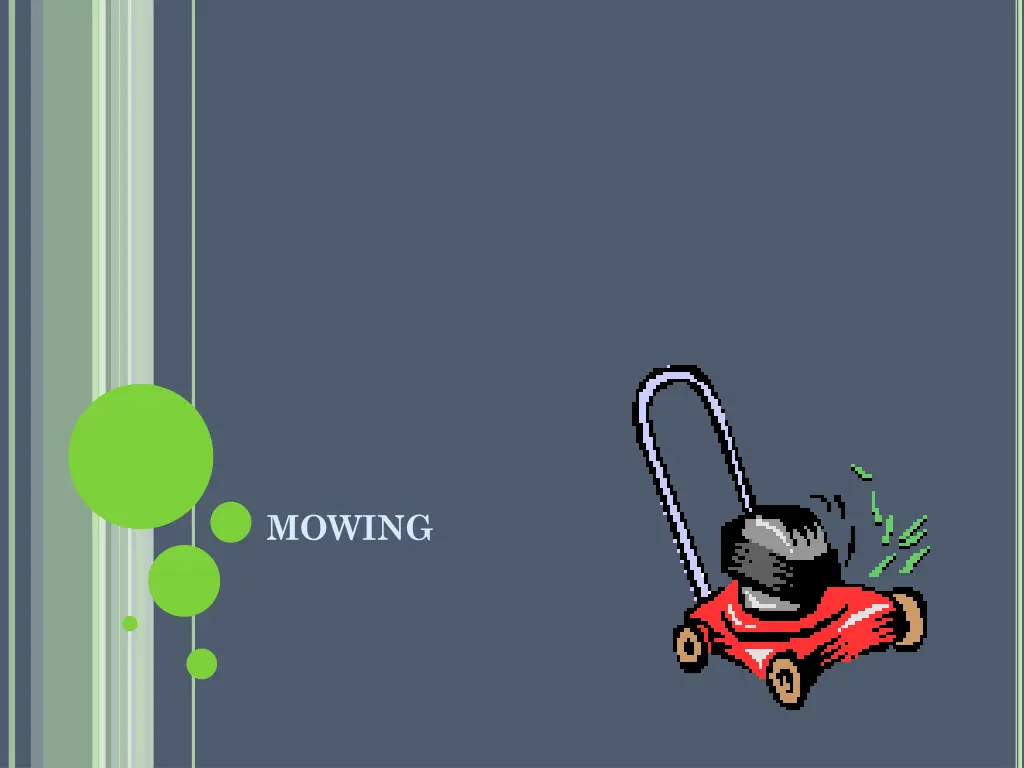 mowing