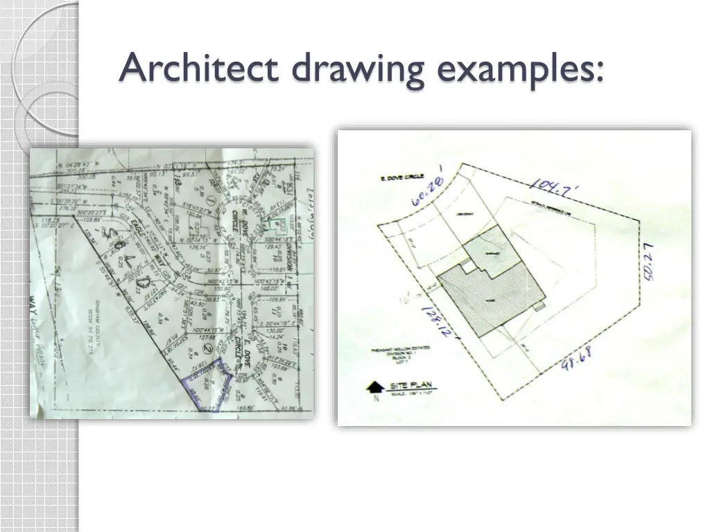 architect drawing examples