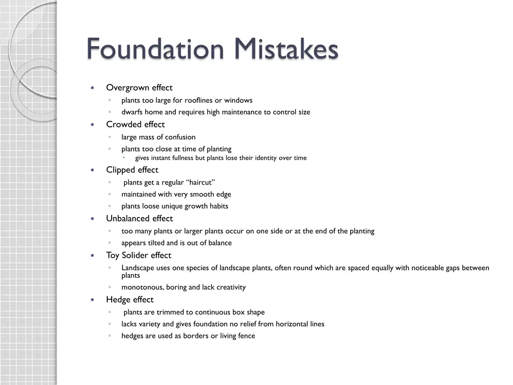 foundation mistakes