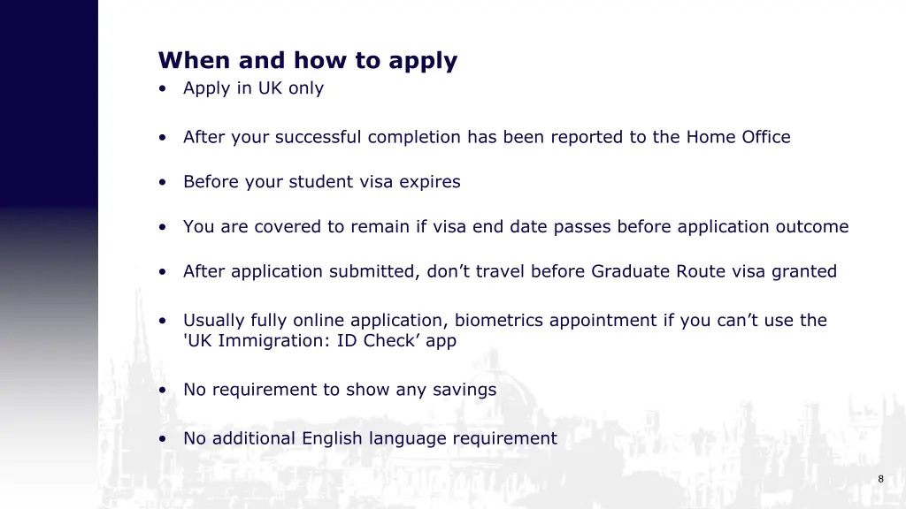 when and how to apply apply in uk only