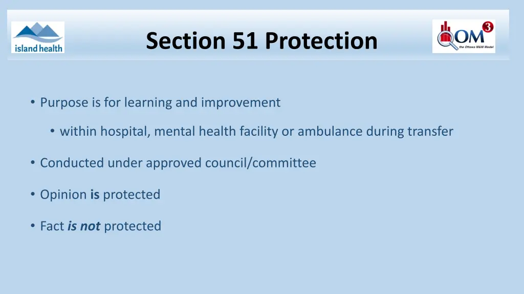 section 51 protection