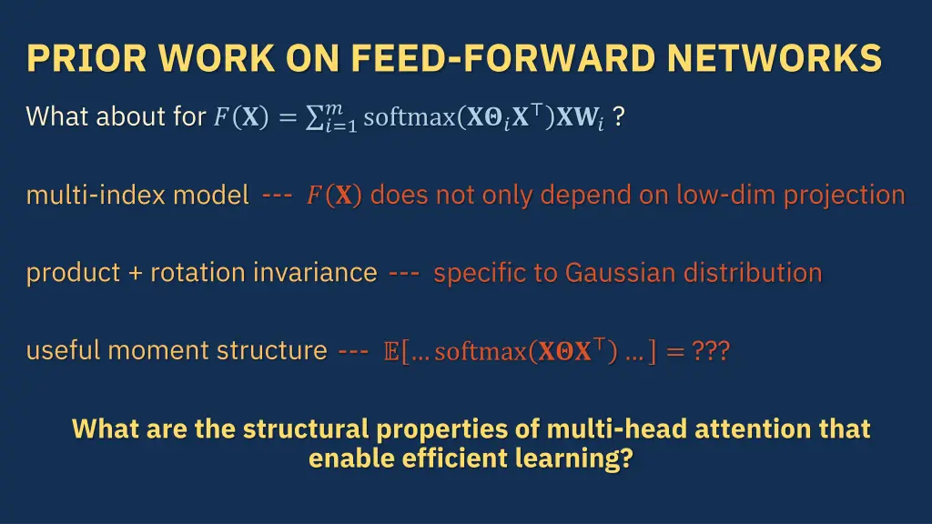 prior work on feed forward networks 2