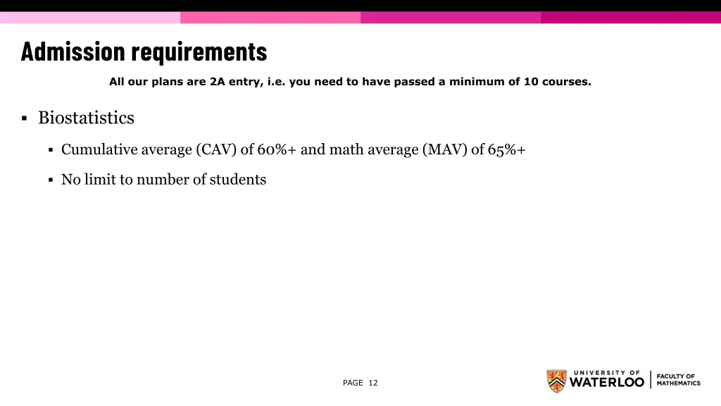 admission requirements 1