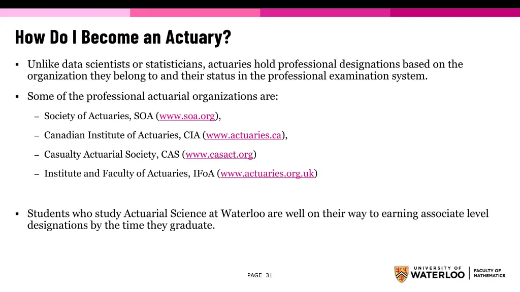 how do i become an actuary