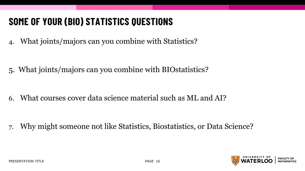 some of your bio statistics questions 1