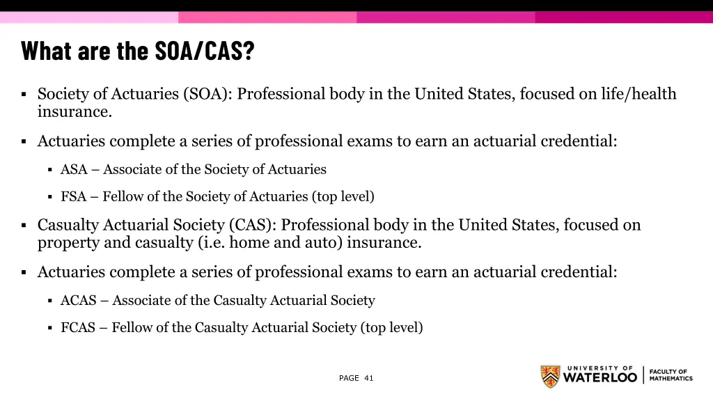 what are the soa cas