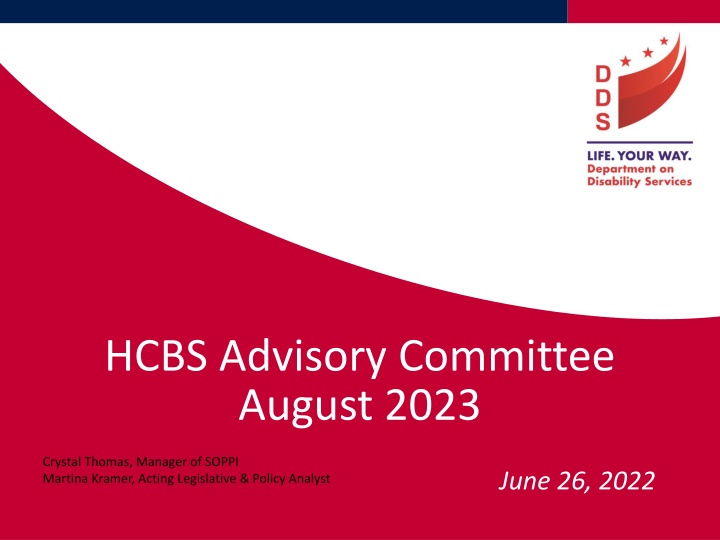 hcbs advisory committee august 2023