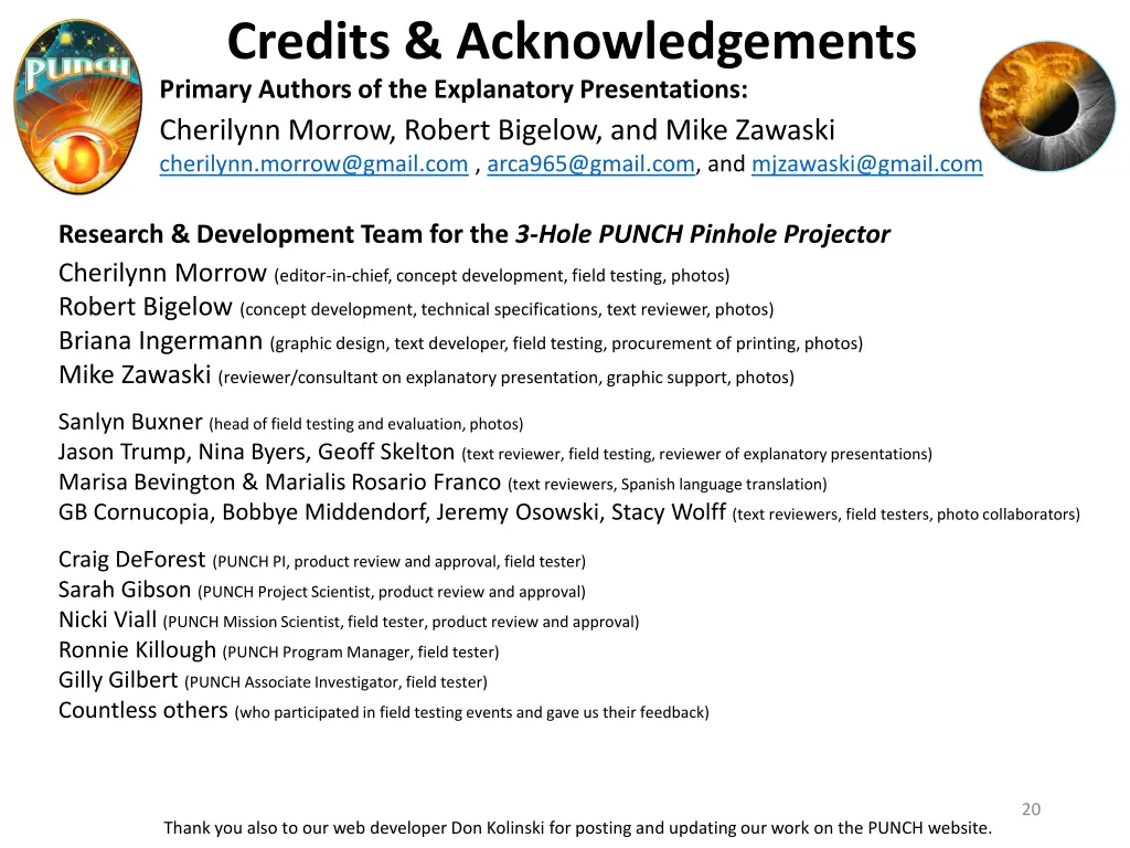 credits acknowledgements primary authors