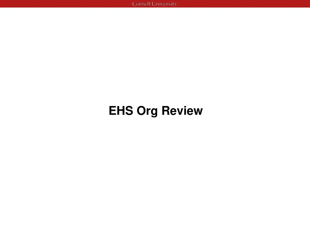 ehs org review