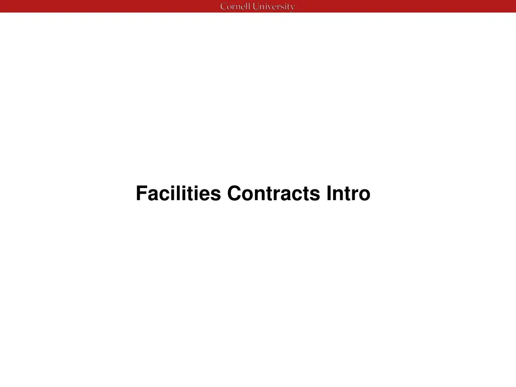 facilities contracts intro