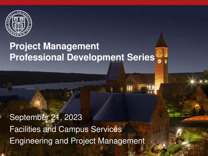 project management professional development series