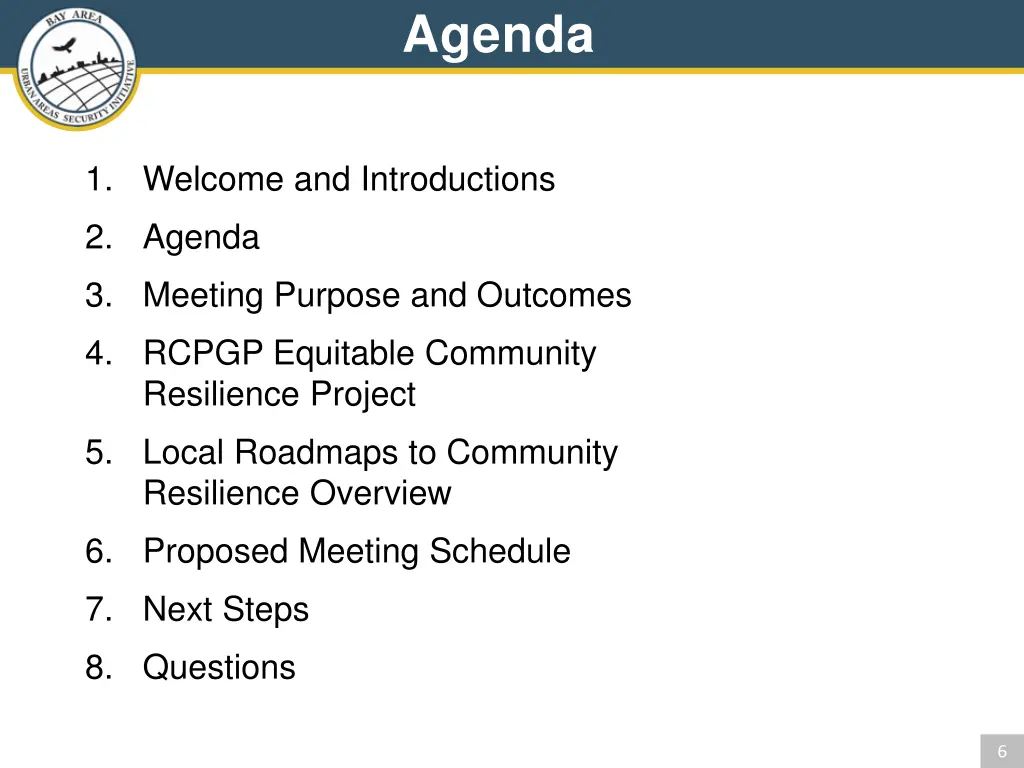 agenda 1