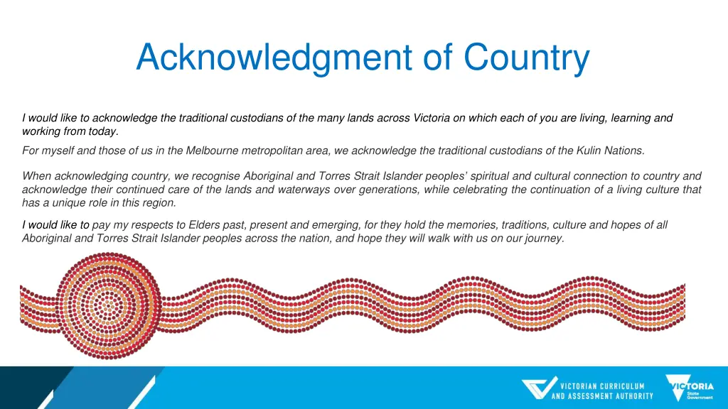 acknowledgment of country