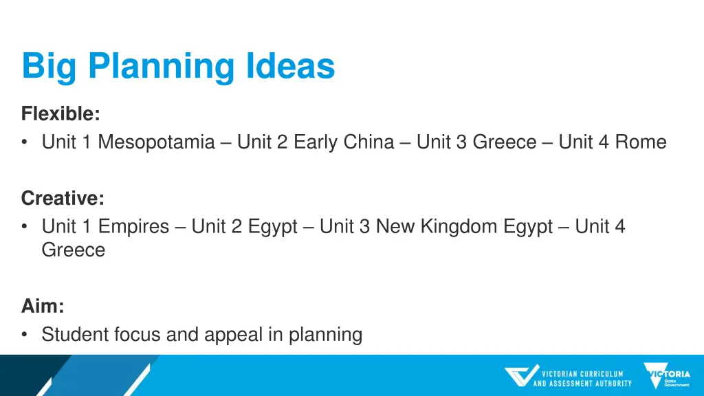 big planning ideas