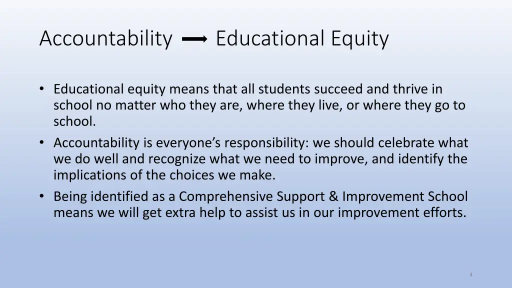 accountability educational equity