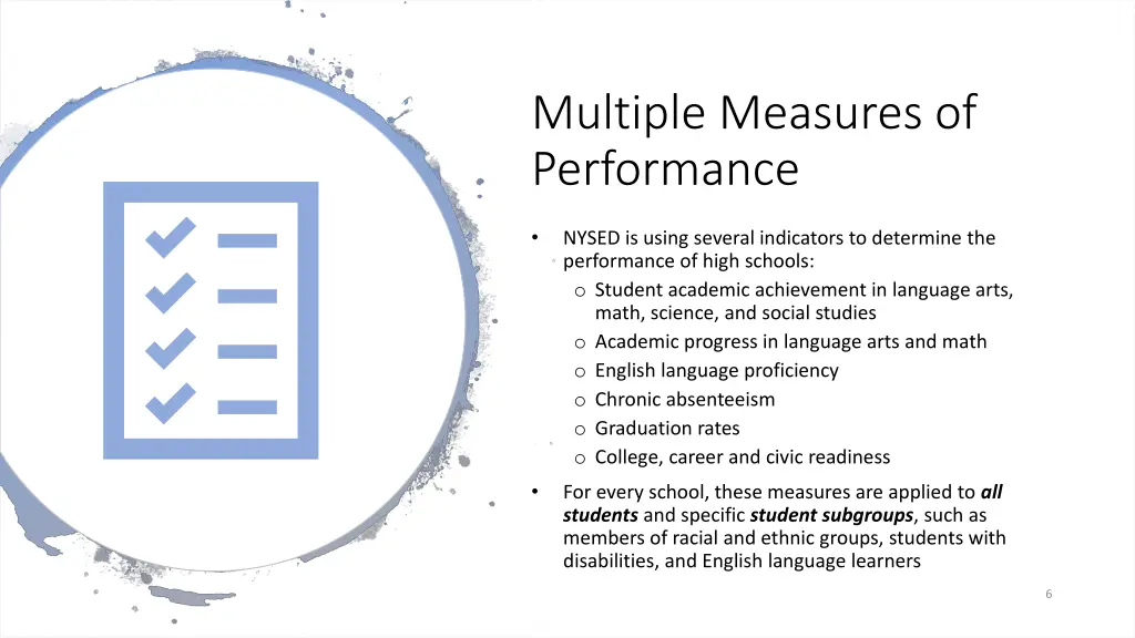 multiple measures of performance