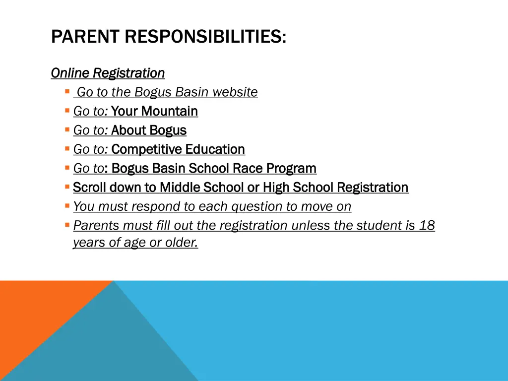 parent responsibilities