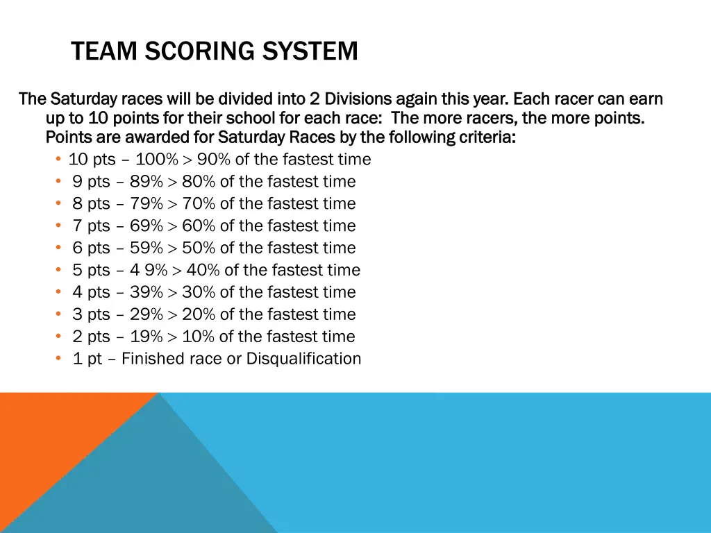 team scoring system
