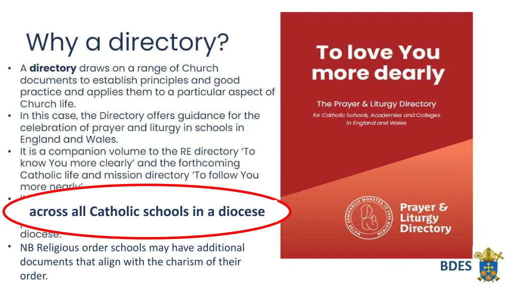 across all catholic schools in a diocese