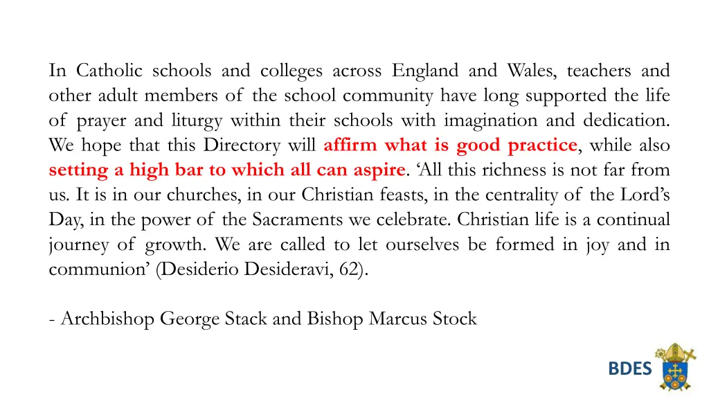 in catholic schools and colleges across england 1