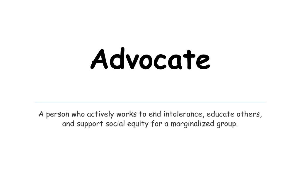 advocate