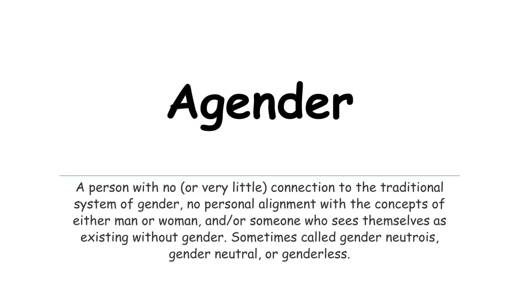 agender