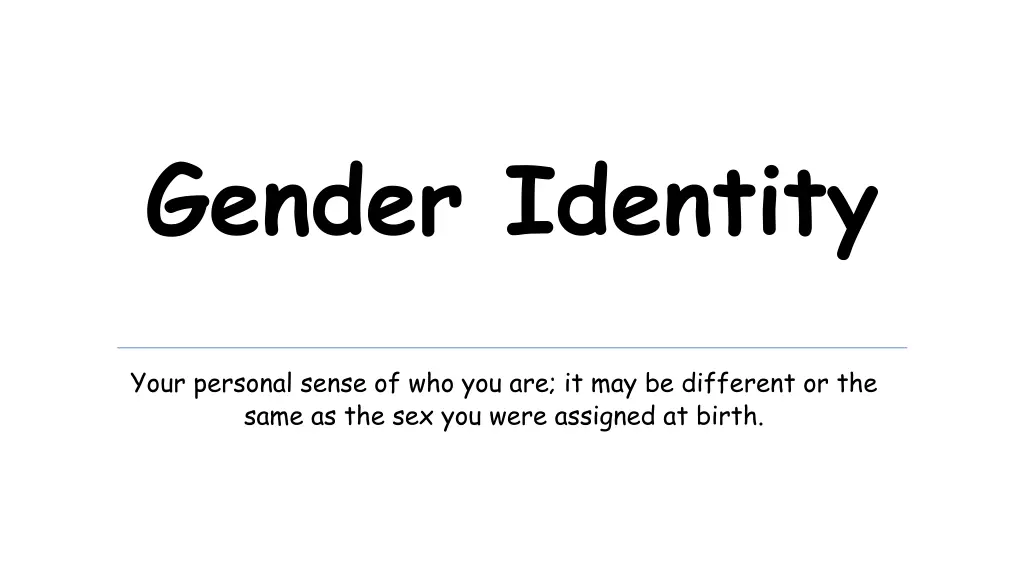 gender identity