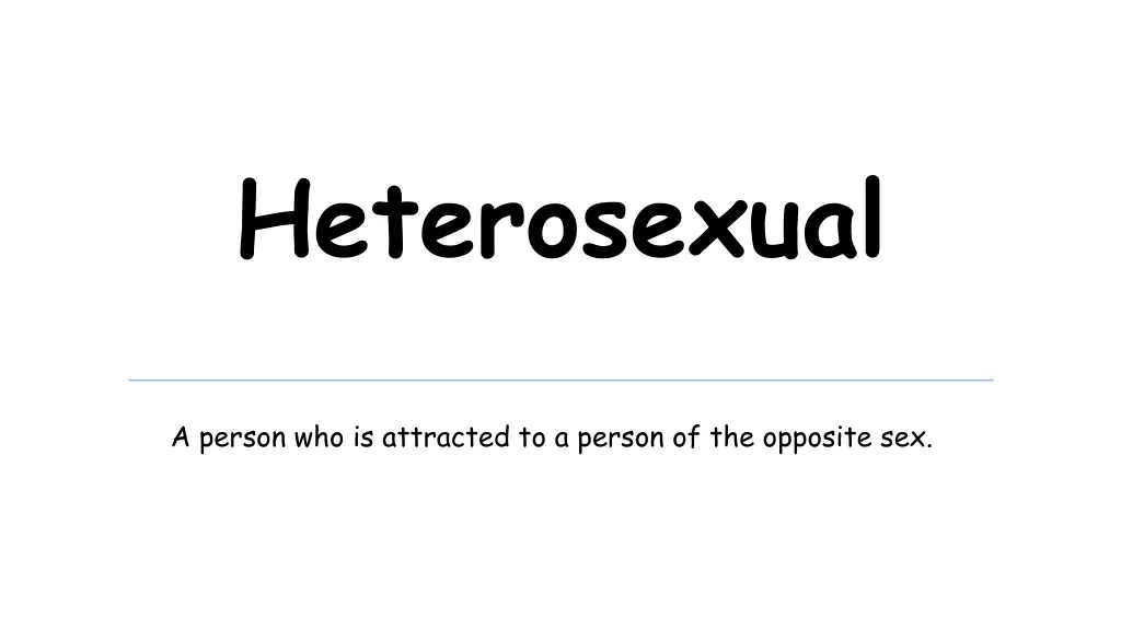 heterosexual