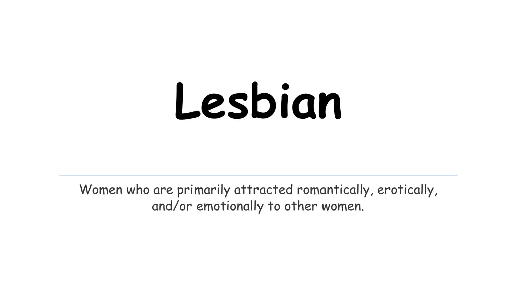 lesbian