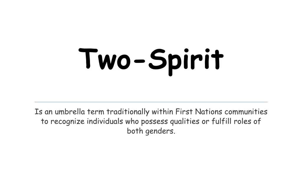 two spirit