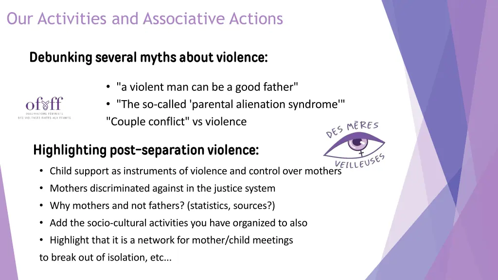 our activities and associative actions 2