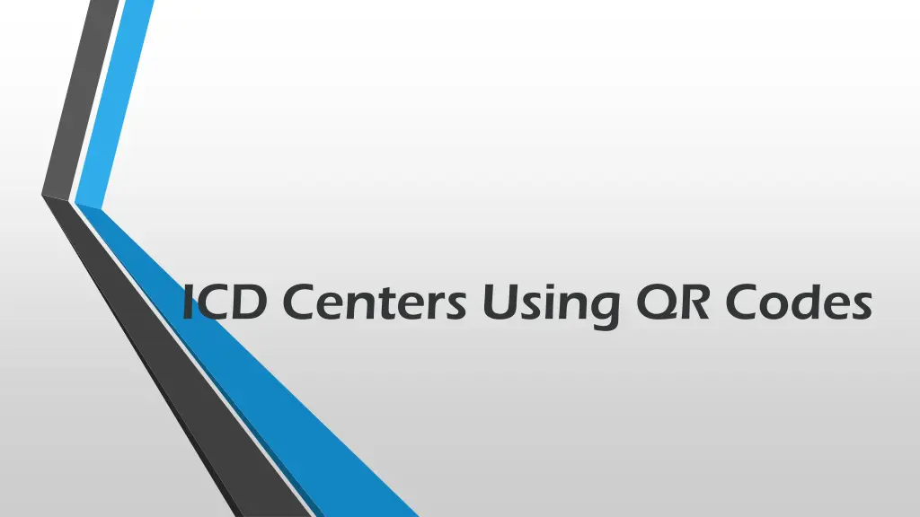 icd centers using qr codes