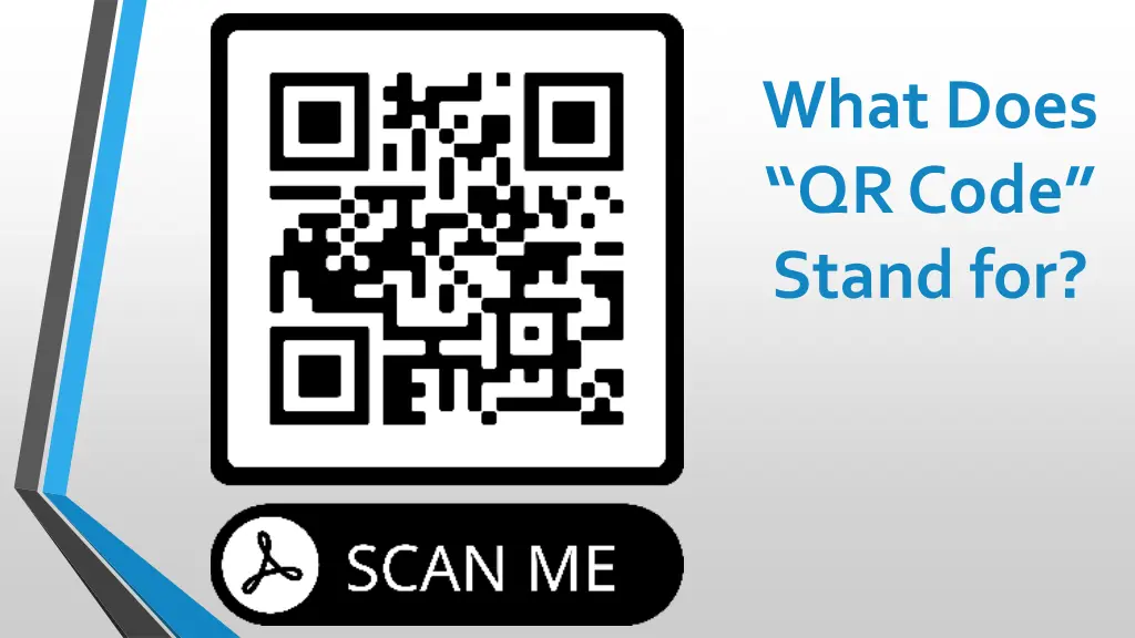 what does qr code stand for
