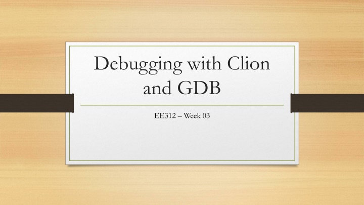 debugging with clion and gdb