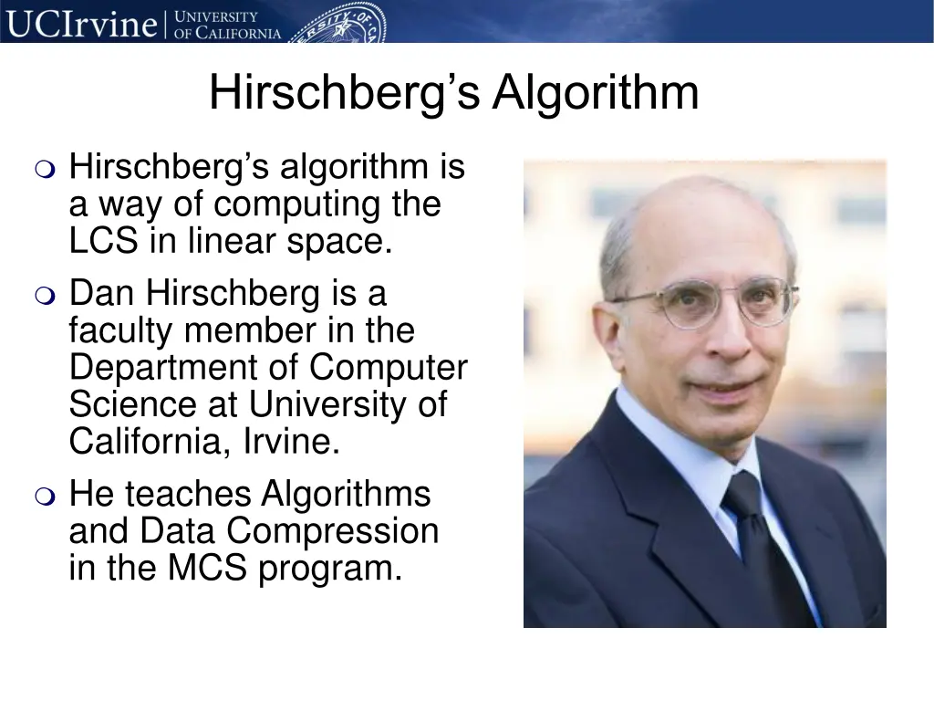 hirschberg s algorithm