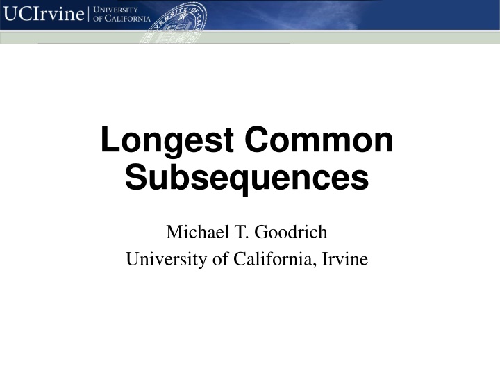 longest common subsequences