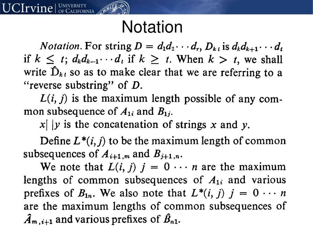 notation