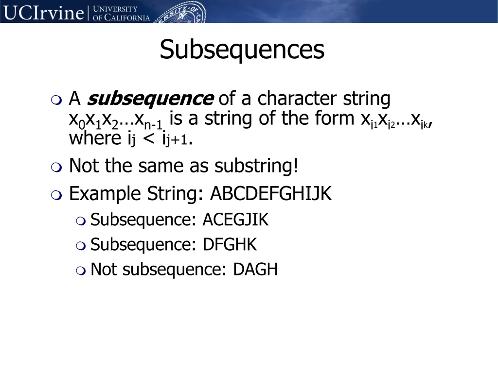 subsequences