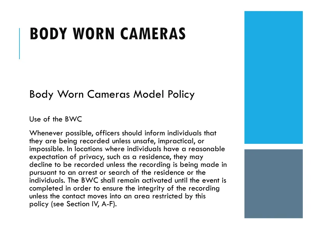 body worn cameras 9