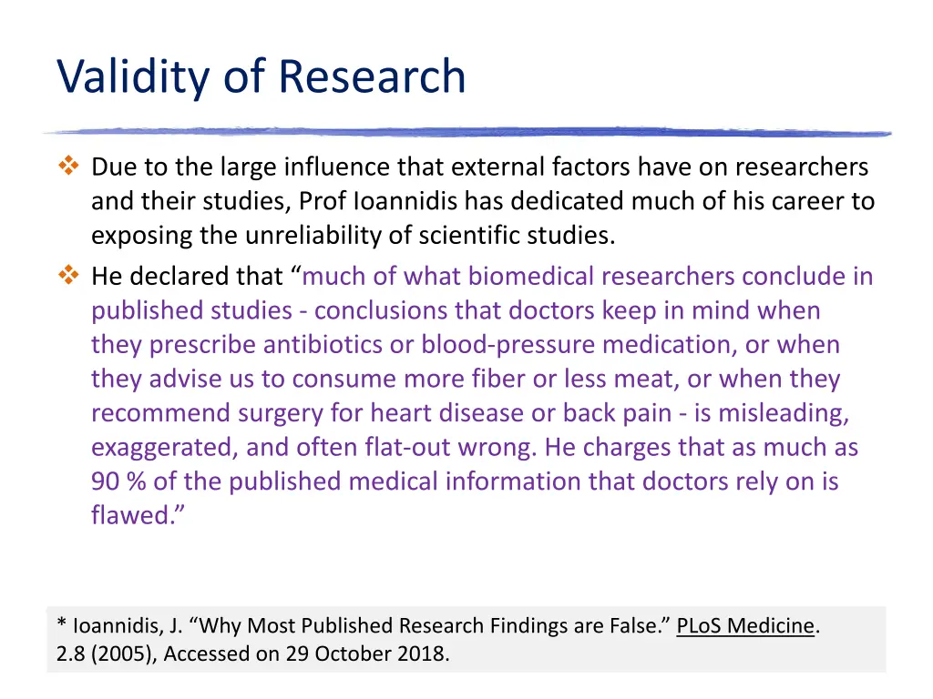 validity of research